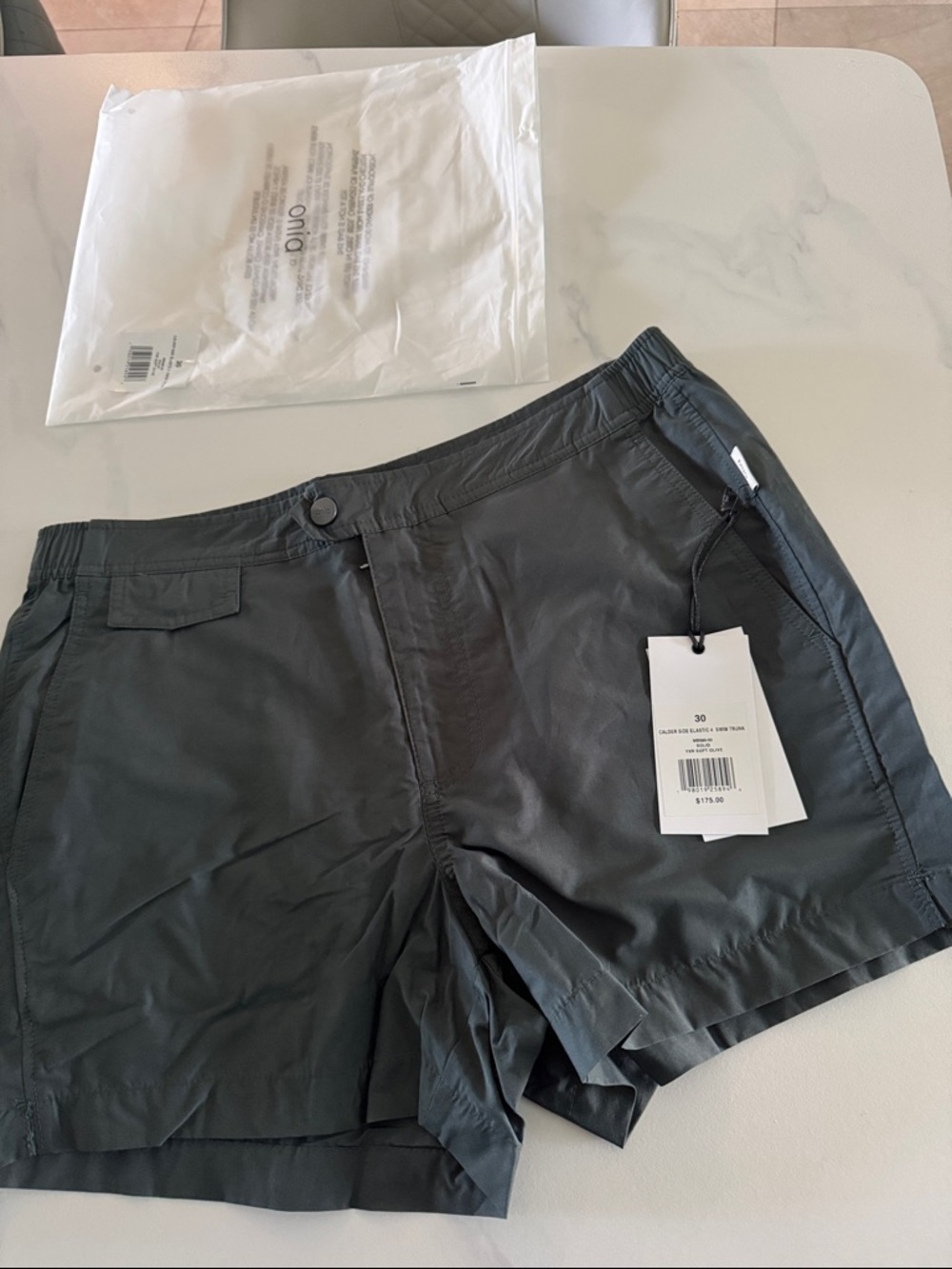 Onia Men's Athletic Shorts - Charcoal